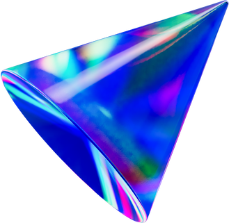 3D Holographic Glass Cone 